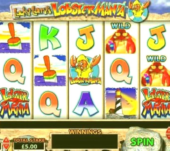 Slingo Lucky Larrys Lobstermania slot machine