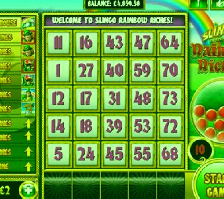 Slingo Rainbow Riches slot