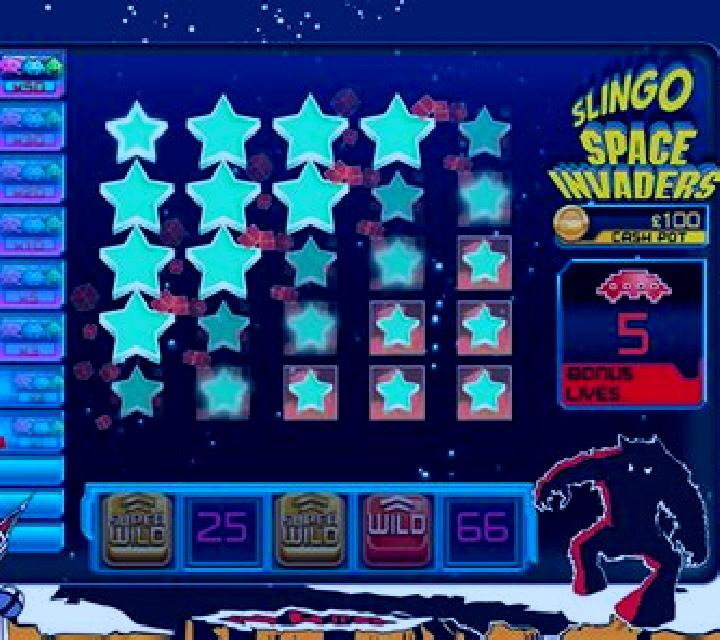 Slingo Space Invaders online slot