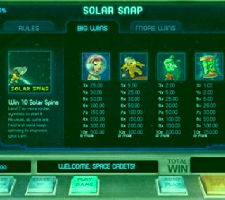 Solar Snap slot machine