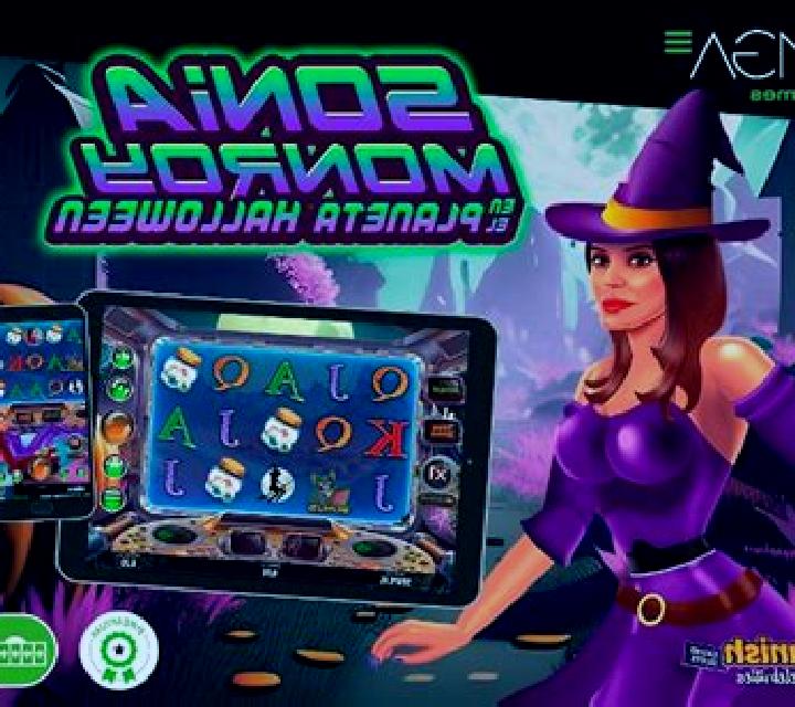 Sonia Monroy en El Planeta Halloween slot game