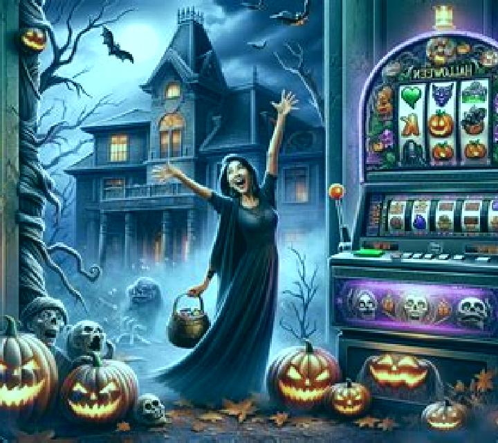 Sonia Monroy en El Planeta Halloween slot machine