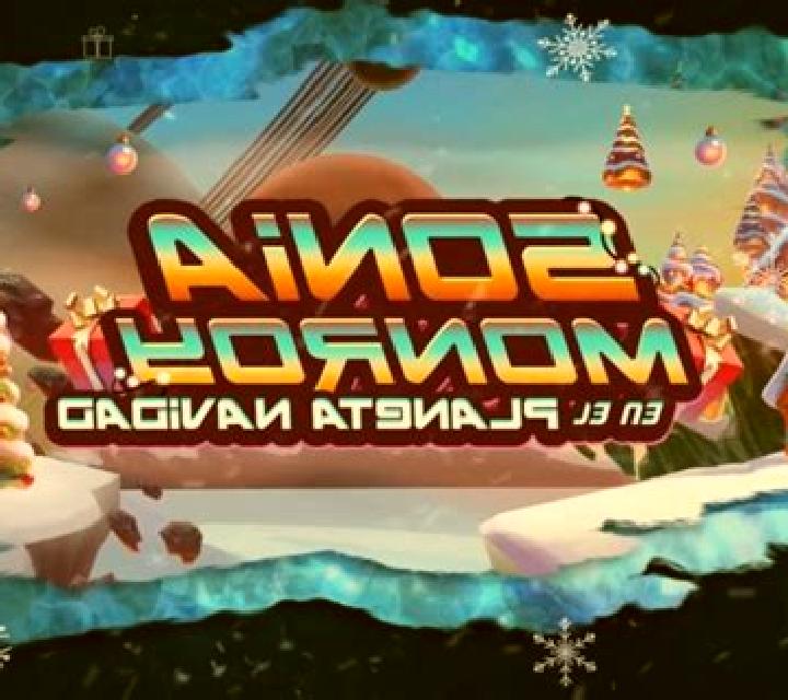 Sonia Monroy en el Planeta Navidad slot game