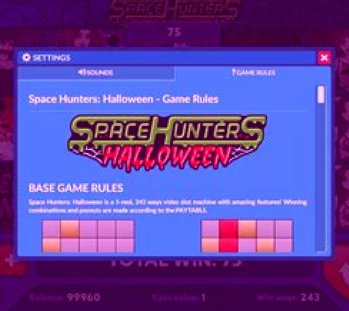 Space Hunters Halloween slot
