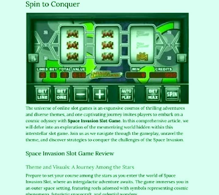 Space Invasion (Flipluck) online slot