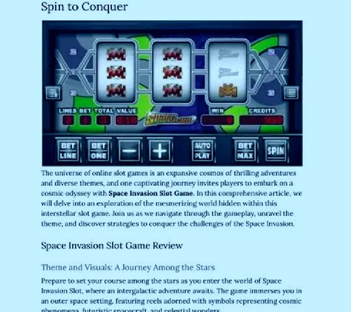 Space Invasion (Flipluck) slot machine