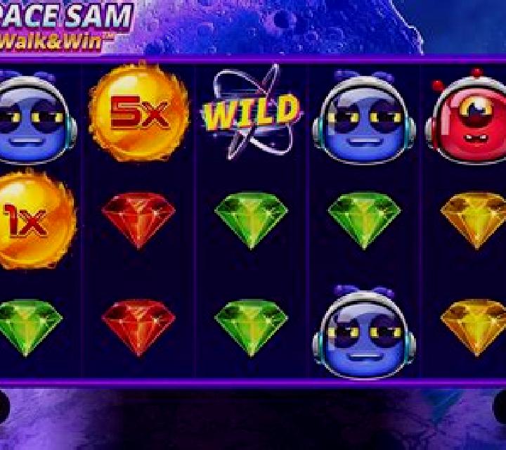Space Sam Walk and Win slot game