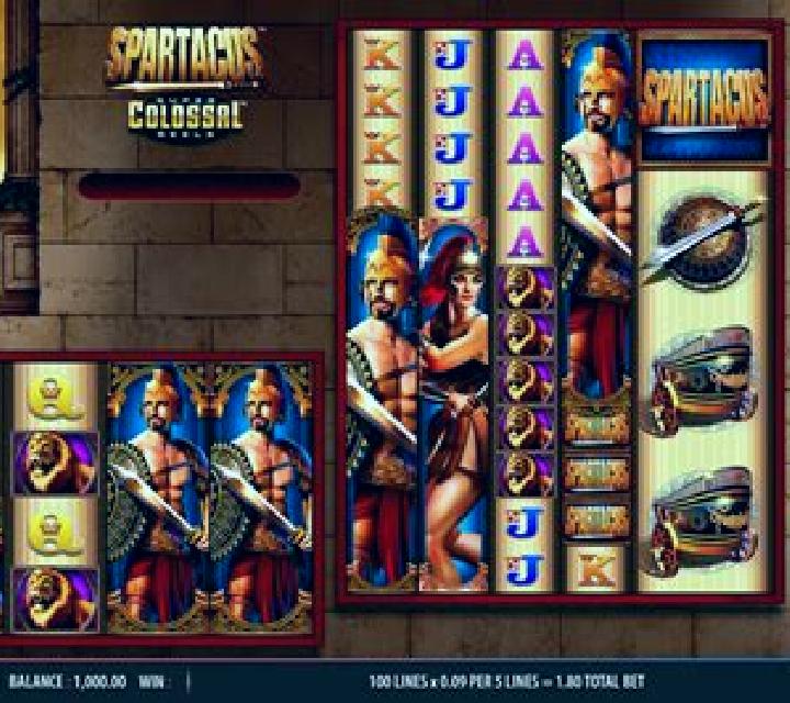 Spartacus Super Colossal Reels slot machine