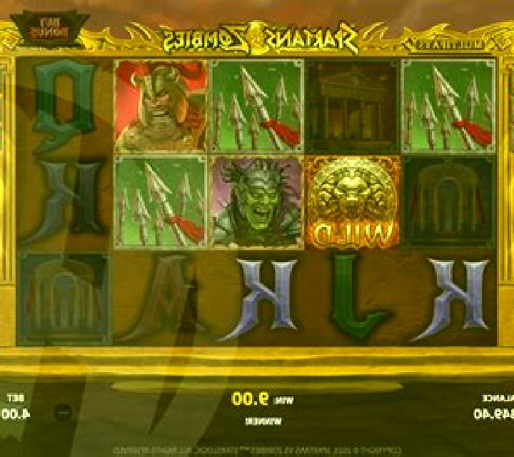 Spartans vs Zombies: Play slot machine