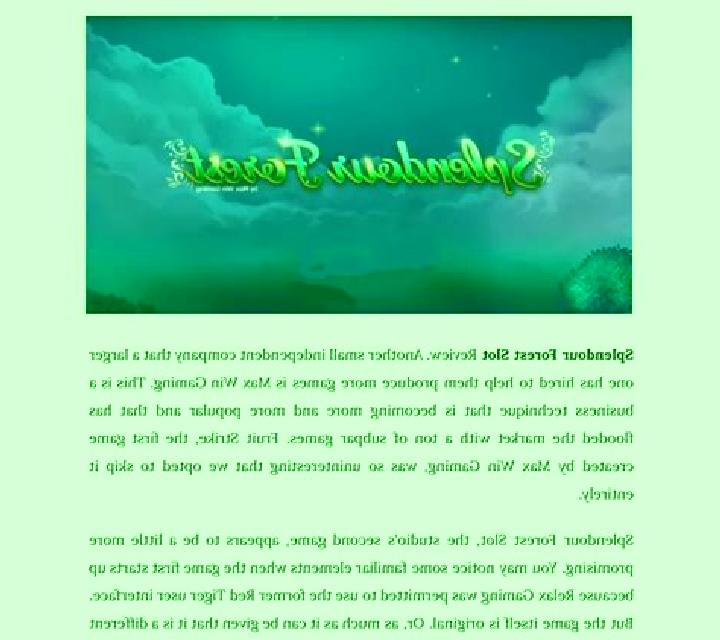 Splendour Forest slot