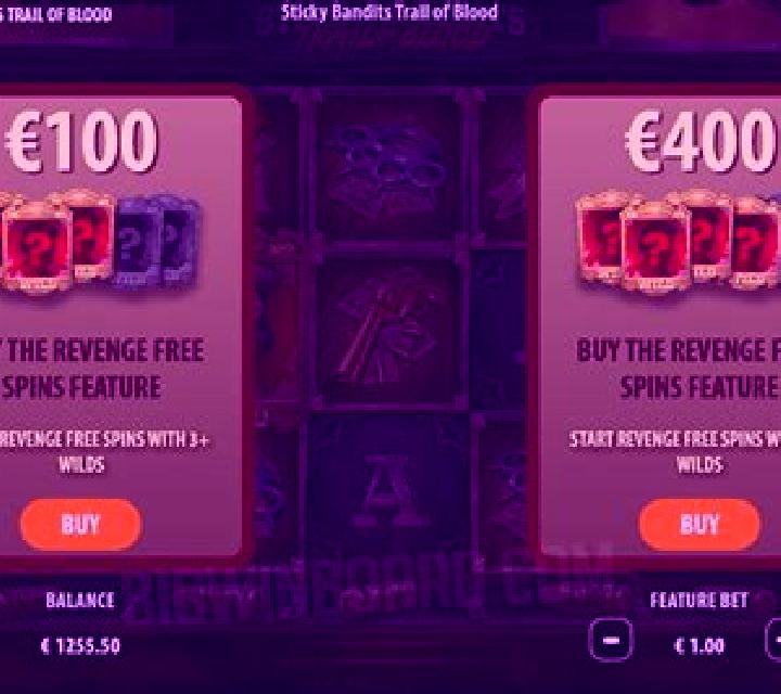 Sticky Bandits Trail of Blood slot