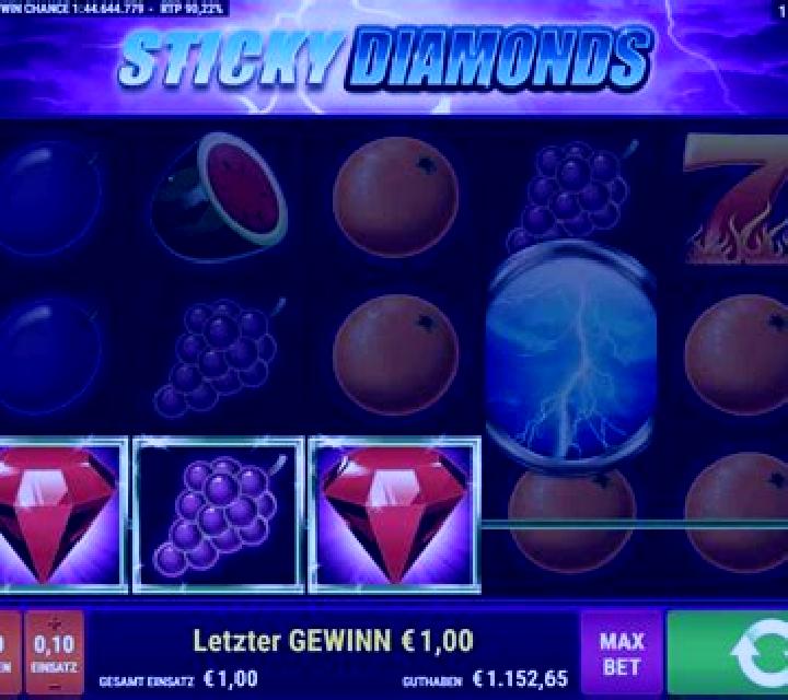 Sticky Diamonds Double Rush slot game