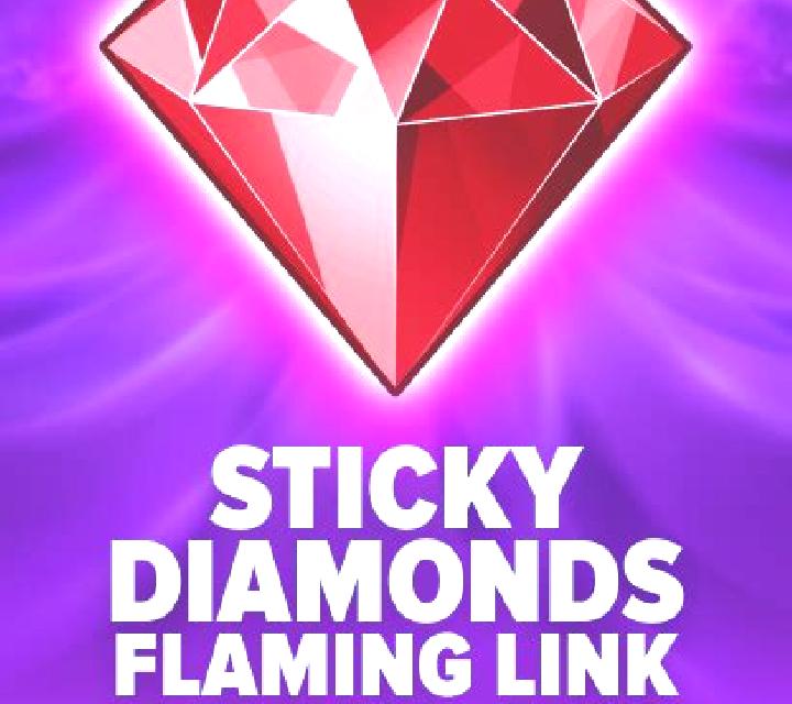 Sticky Diamonds Flaming Link slot game