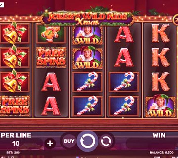 Stolen Xmas slot machine