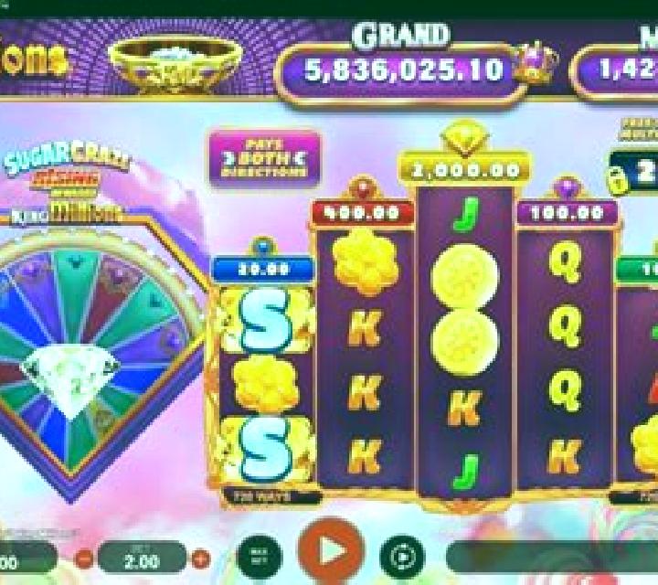 Sugar Craze Rising Rewards King Millions slot machine