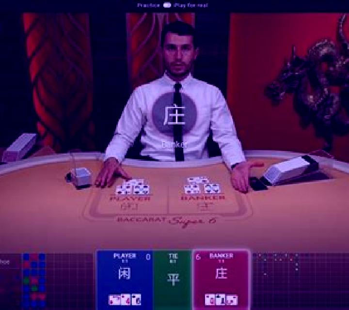 Super 6 Baccarat Live Casino slot machine