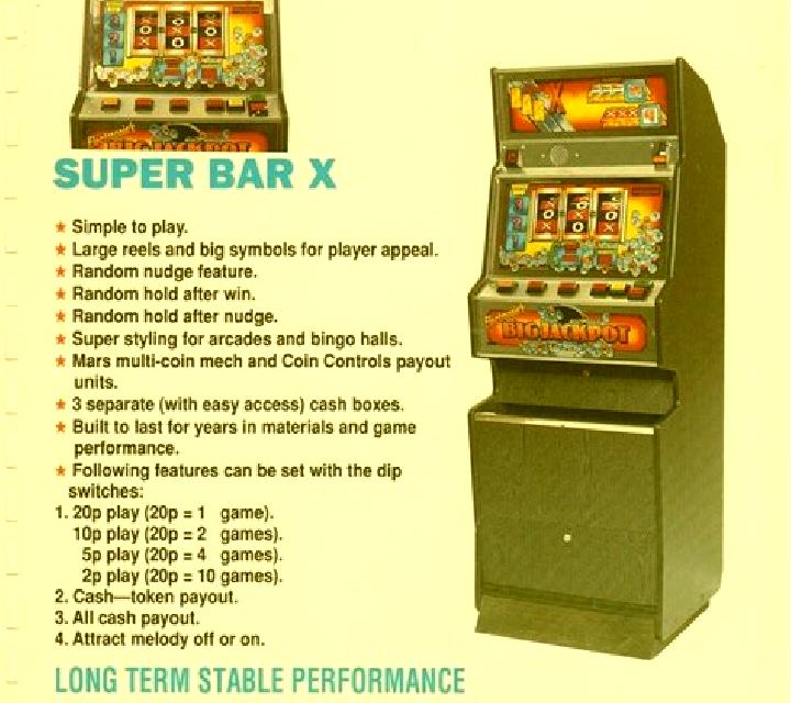 Super Bar-X Pull Tab slot machine