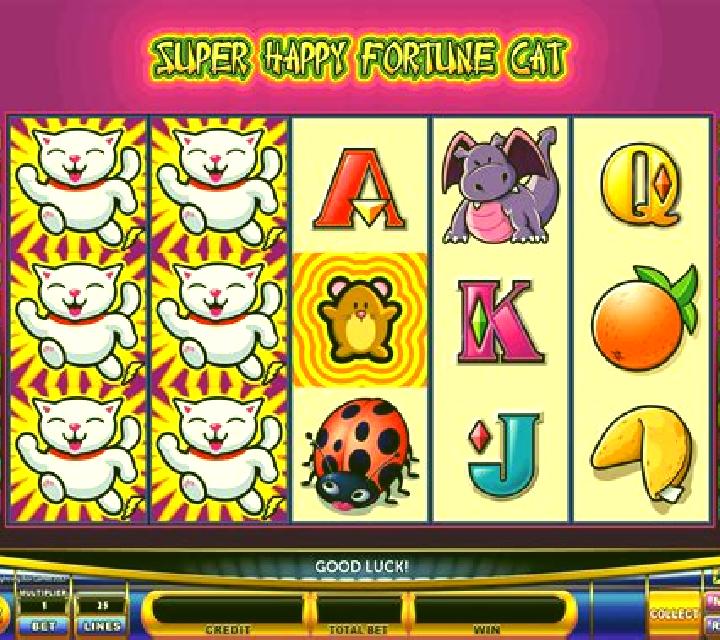 Super Happy Fortune Cat slot machine