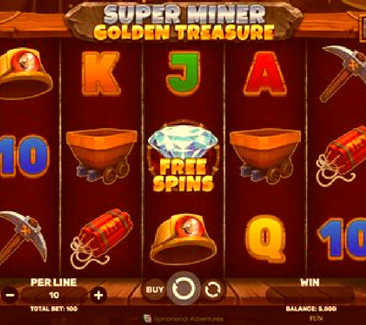 Super Miner - Mega Gems slot game