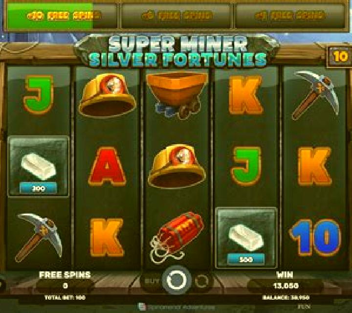 Super Miner Silver Fortunes online slot