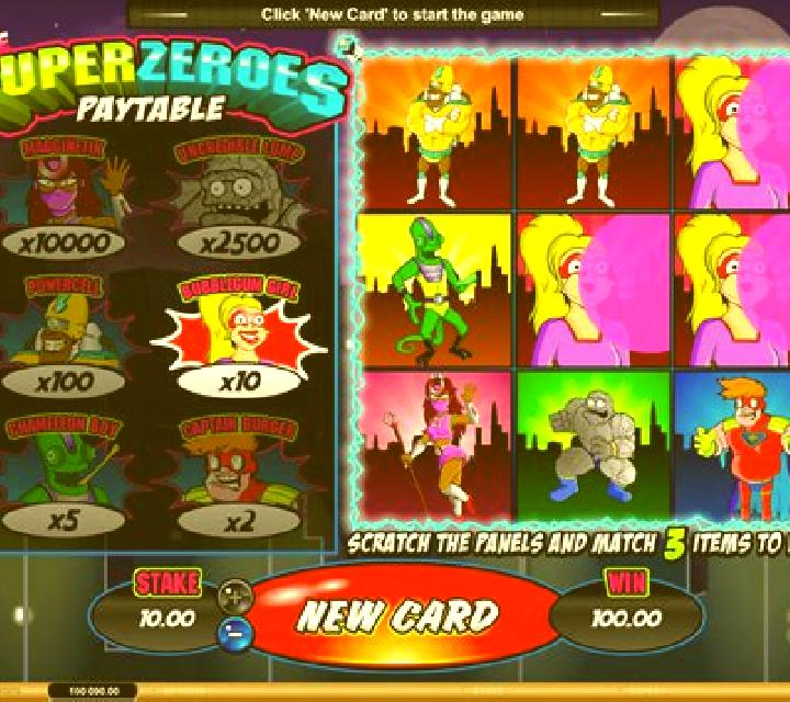 Super Zeroes slot machine