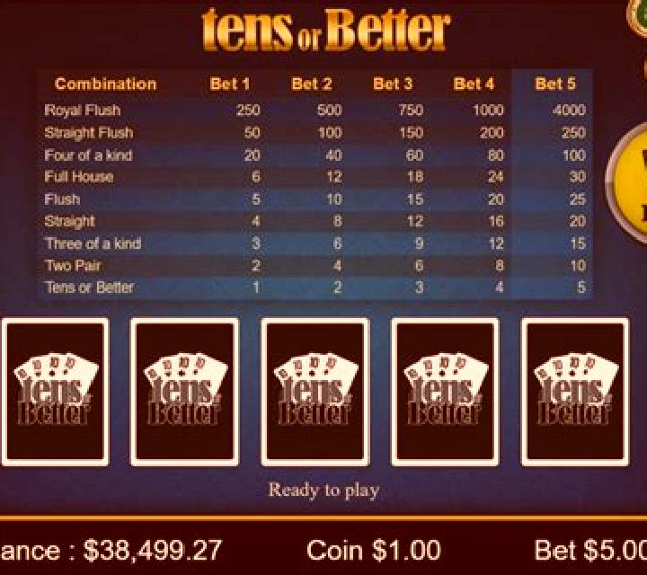 Tens or Better (Mobilots) online slot