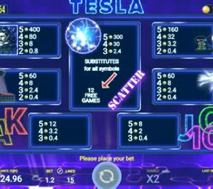 Tesla (AGT Software) slot machine