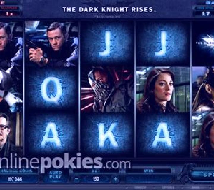 The Dark Knight Rises (Microgaming) slot machine