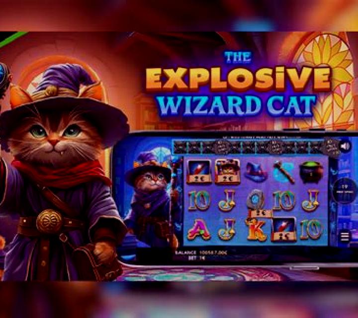 The Explosive Wizard Cat slot machine