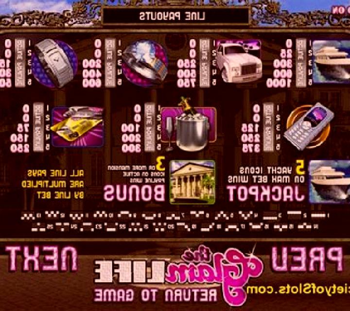 The Glam Life slot machine