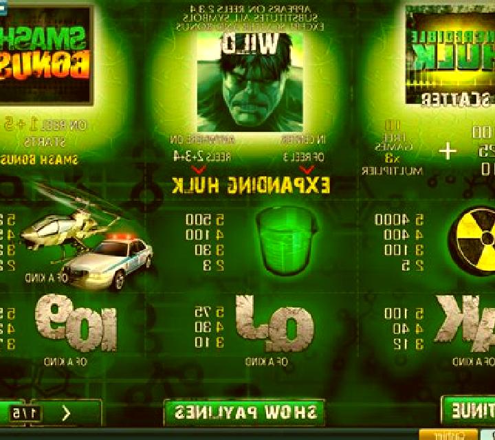 The Incredible Hulk slot
