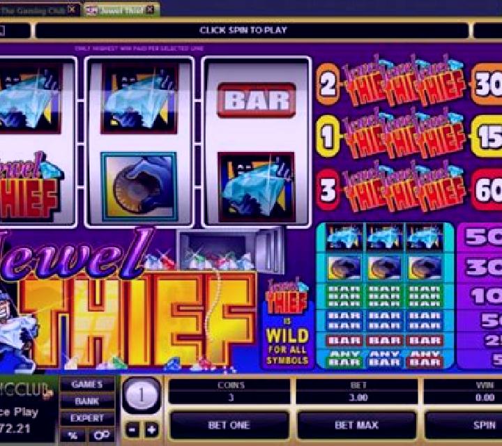 The Jewel Thief slot machine