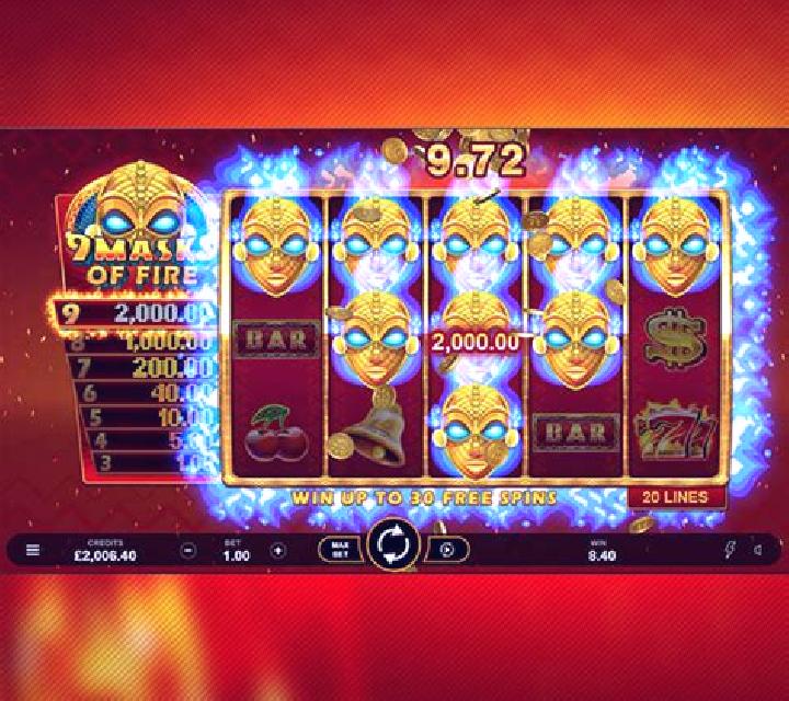 The King of Masks slot game