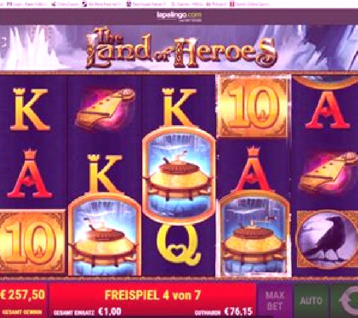 The Land of Heroes online slot