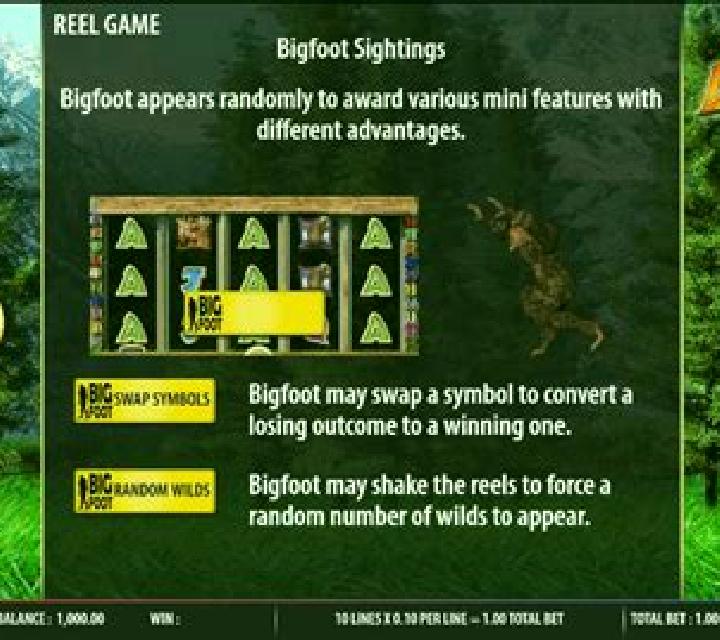 The Legend of Big Foot slot