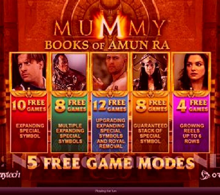 The Mummy Books of Amun Ra slot