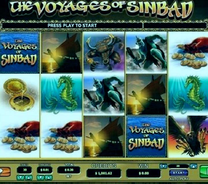The voyages of Sinbad slot machine