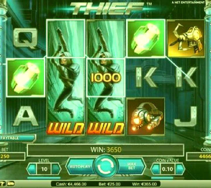 Thief (NetEnt) slot game