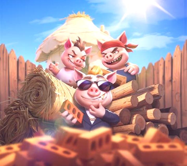 Three Brave Piggies slot game