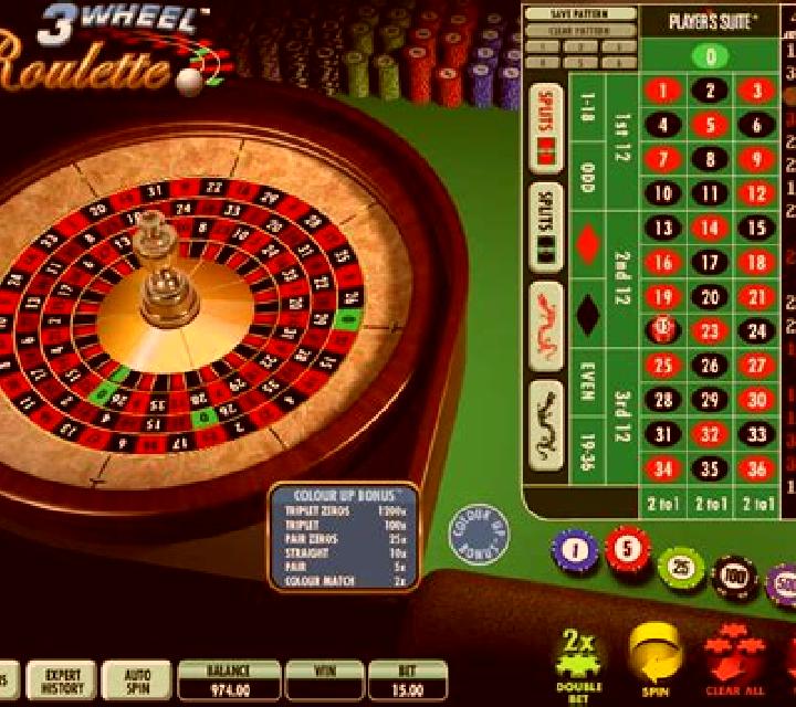 Three Wheel Roulette slot game