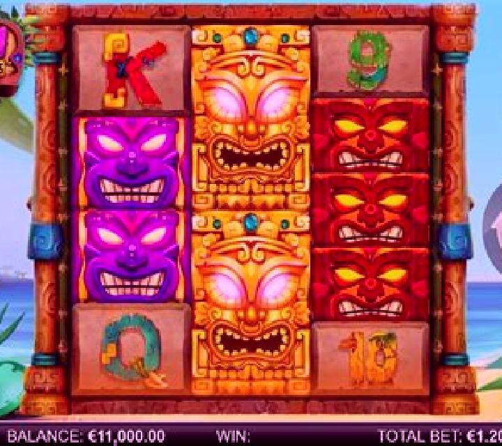 Tiki Jenga slot machine