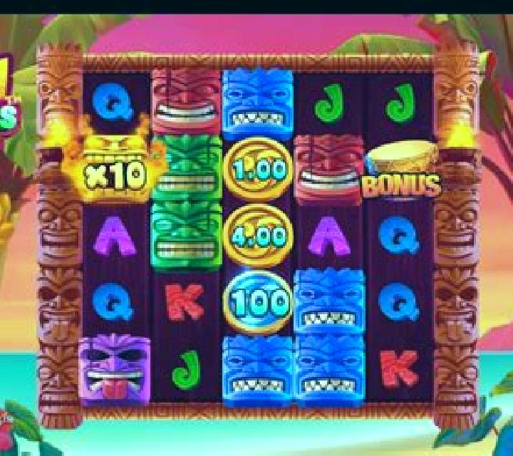 Tiki Runners Clusters slot game