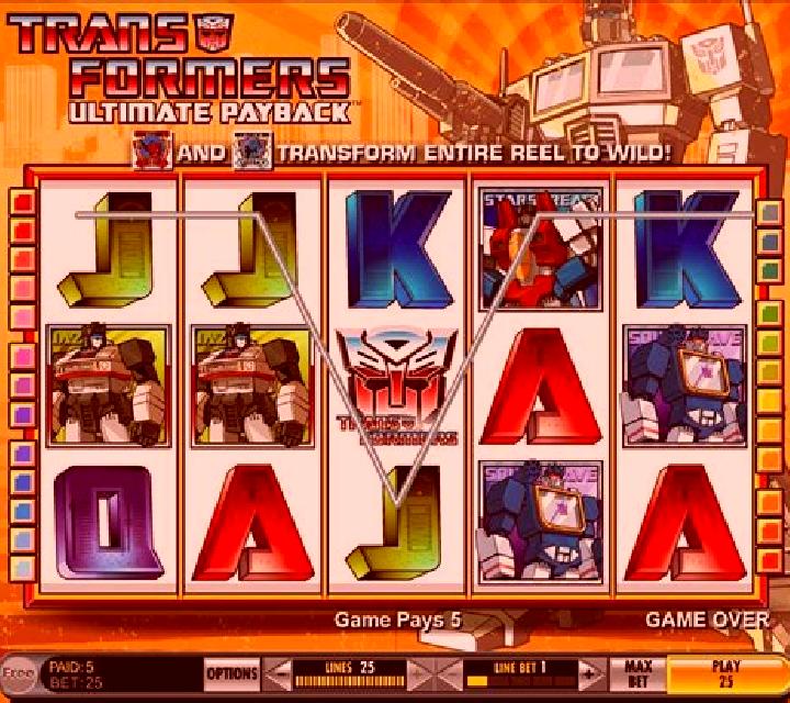 Transformers slot
