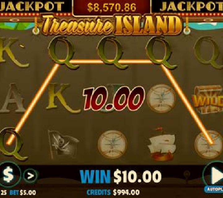 Treasure Island (Jackpot Software) slot machine