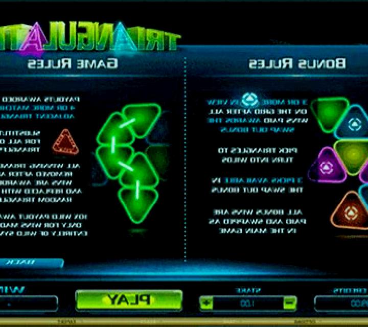 Triangulation slot machine
