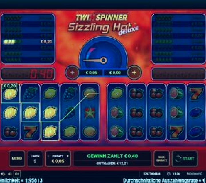 Twin Spinner Sizzling Hot Deluxe slot machine