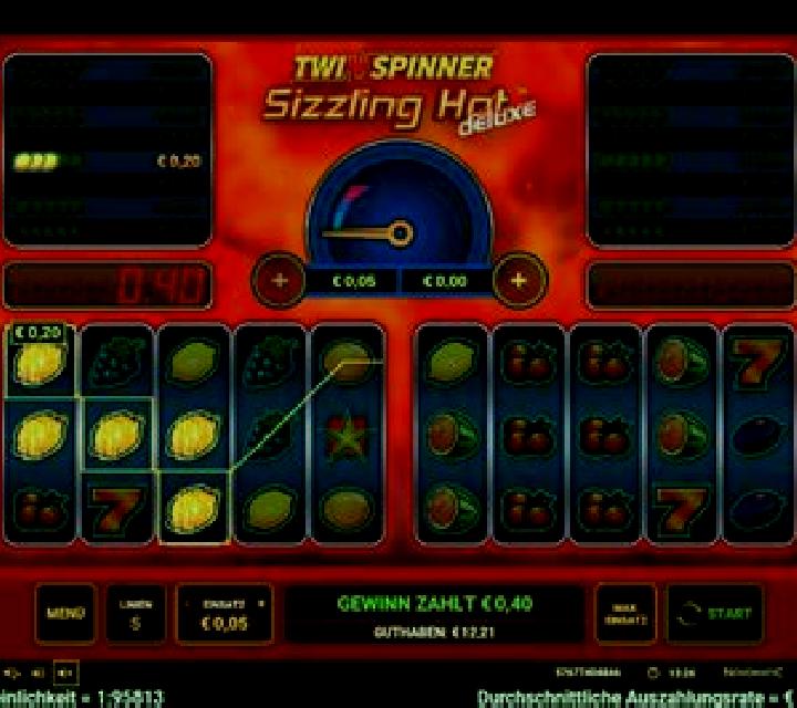 Twin Spinner Sizzling Hot Deluxe slot