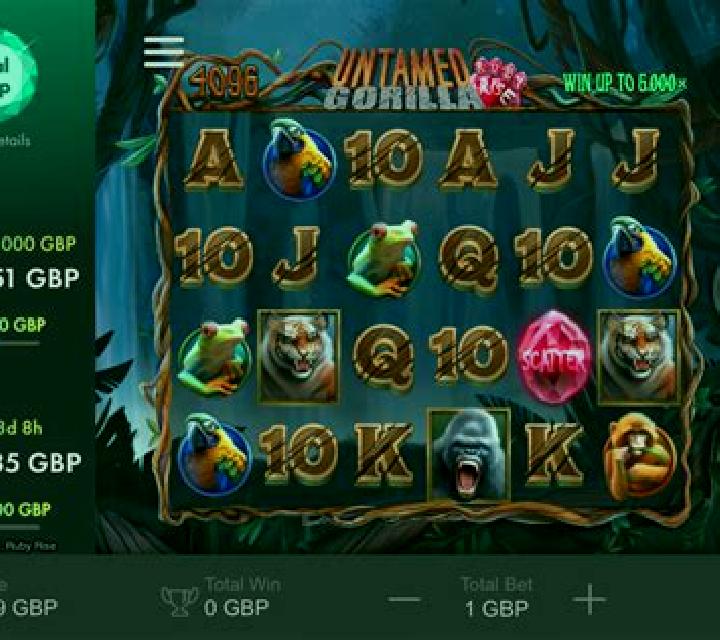 Untamed Gorilla: Ruby Rise slot game