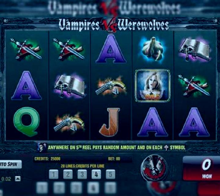 Vampires vs Werewolves slot machine