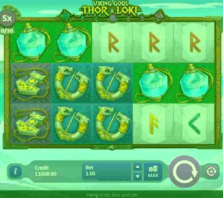 Viking Gods Thor and Loki slot game